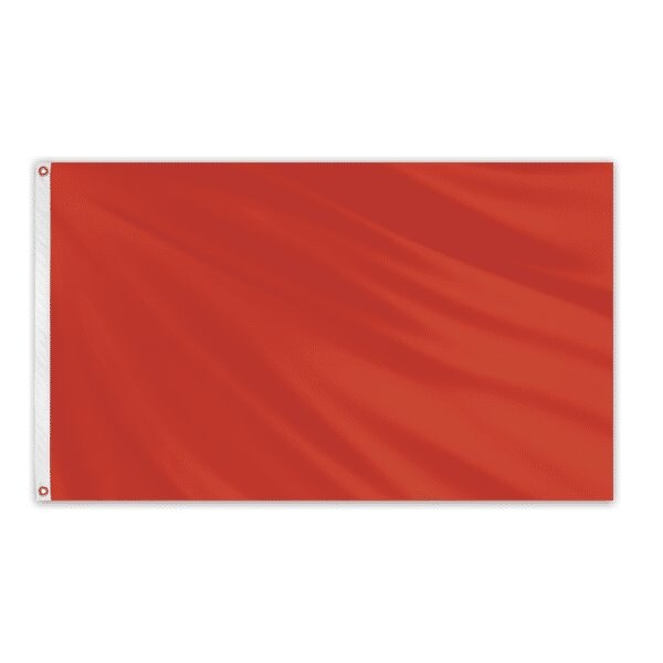 Global Flags Unlimited Solid Color Outdoor Nylon Flag 3' x 5' - Rust 204657 - main